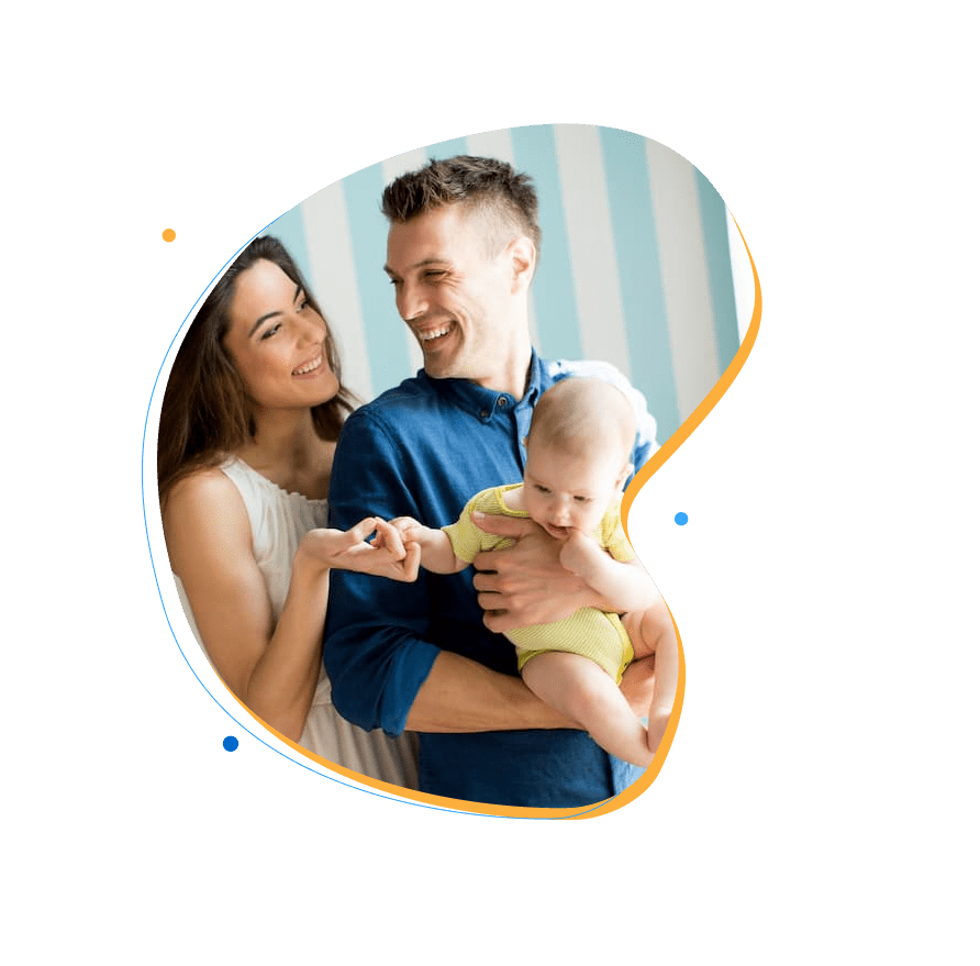 Man Holding his kids